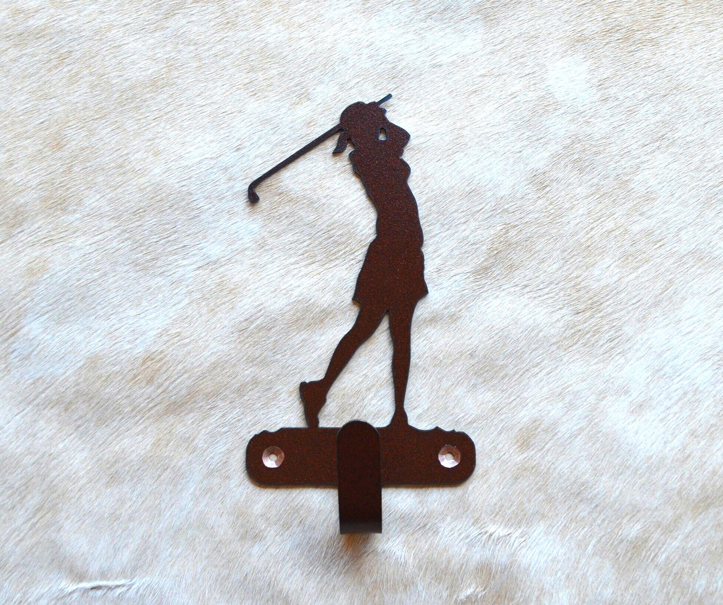 Lady Golfer Wall Hook Golf Wall Art Metal Golfer Hook Golf Hook Coat Rack Womens Golf Towel Hook Gift Nursery Lady Golf Laundry Hook