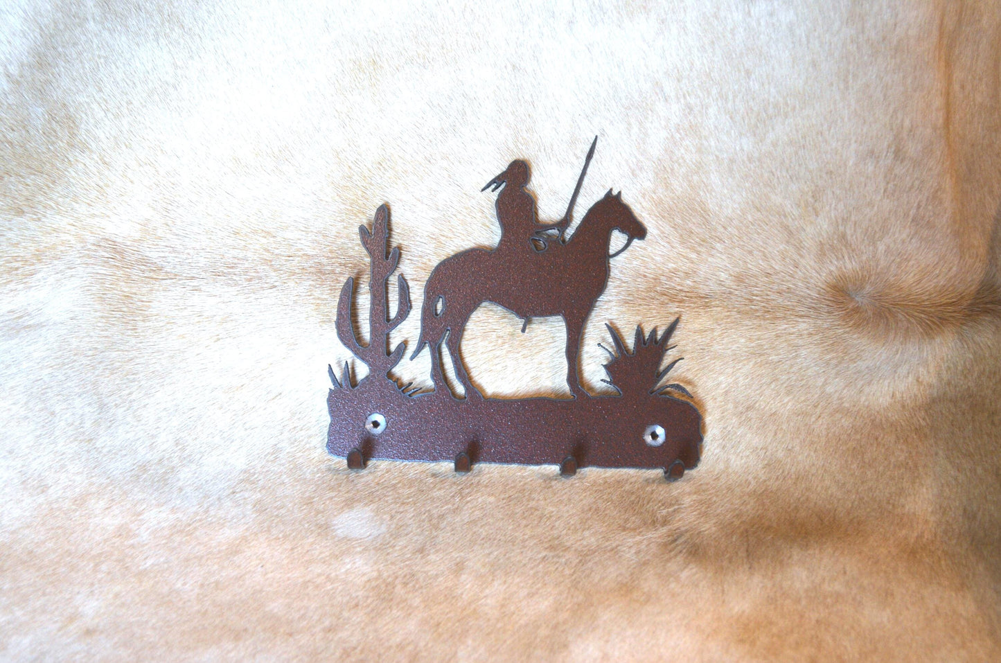 Southwest Key Hooks Desert Decor Indian Metal Wall Hook Native American Key Holder Gift Entry Way Organizer Key Hanger Gift