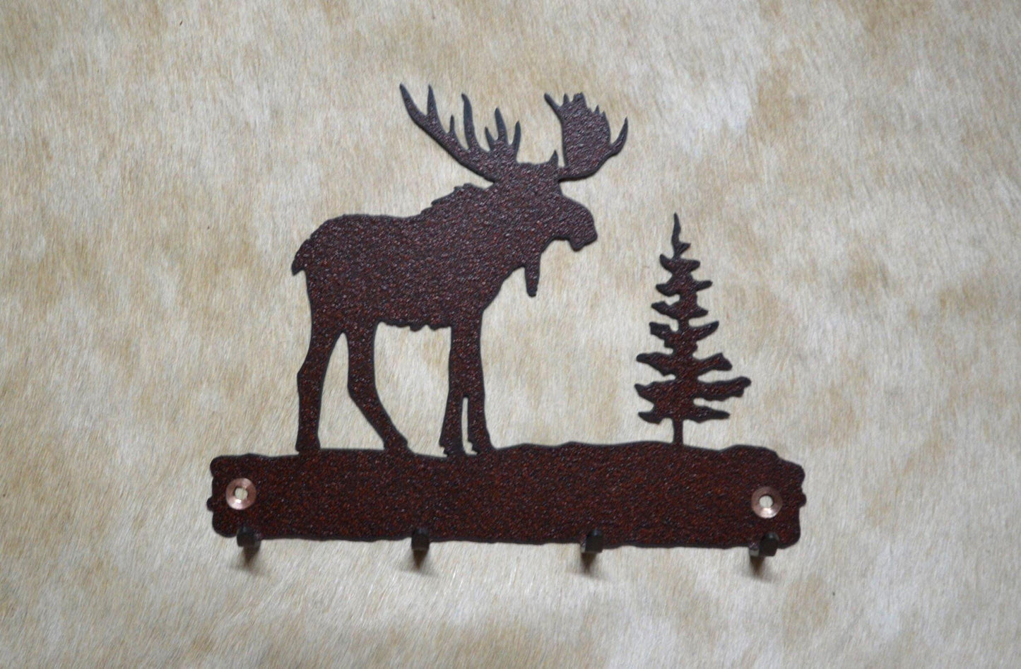 Key Hanger Moose Key Hanger Gift Metal Wall Hook Rustic Key Holder MooseGift Rustic Lodge Entry Way Organizer Moose Gift