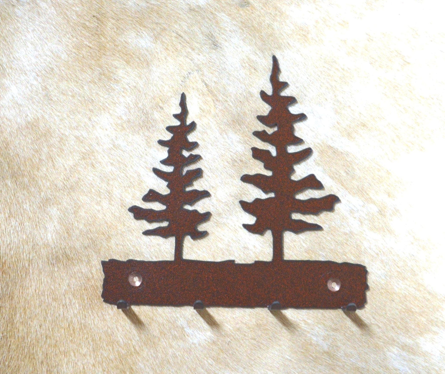 Key Hanger Trees Key Hanger. Metal Wall Hook. Key Holder. Home Decor Gift. Rustic Lodge Accent. Gift Idea. Entry Way Organizer. Pine Cedar.