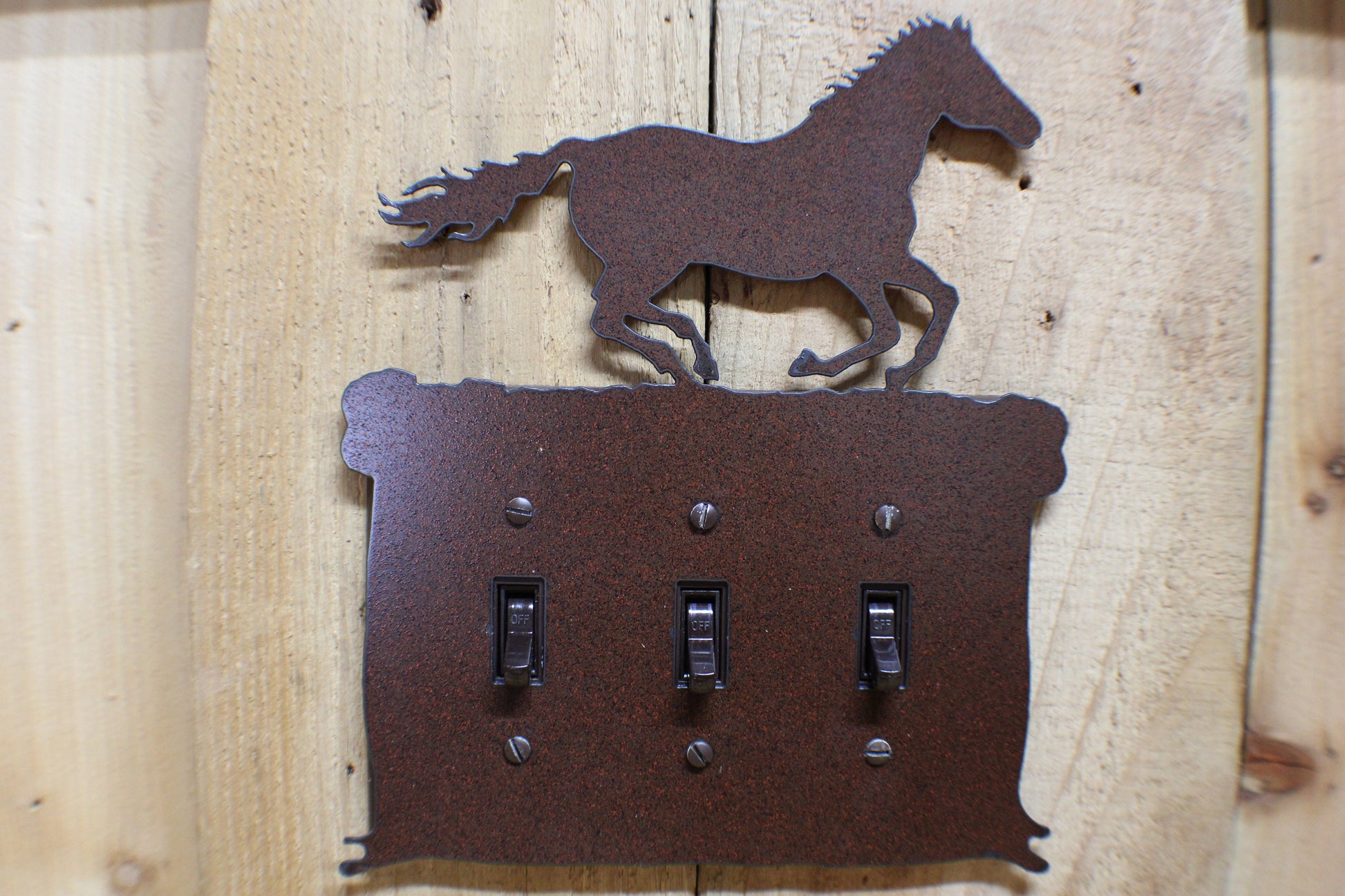 Running Horse Switch Cover All Configurations Available Horse Outlet Equestrian Gift Horse Cover Plate