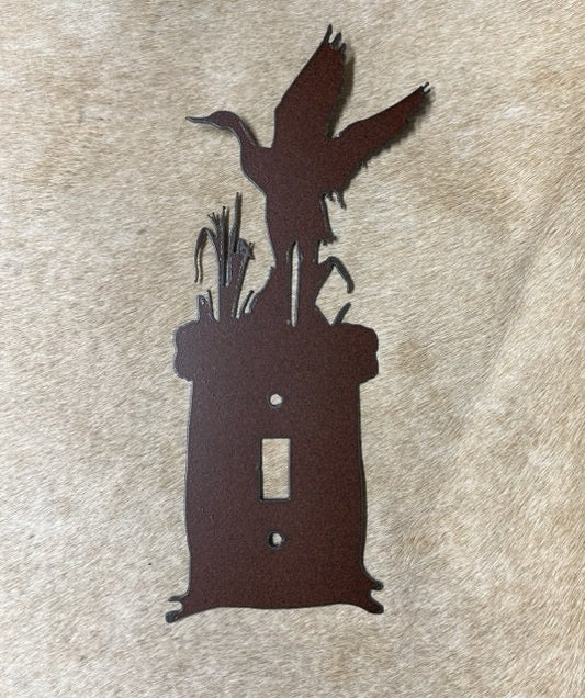 Flying Duck Switch Plate Cover. All Configurations Available. Duck Plug Outlet Hunter Light Switch Cover Fowl Decor Duck Gift
