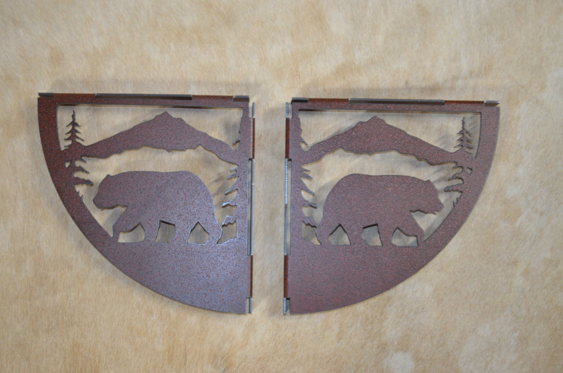 Shelf Bracket Bear Cornice Rustic Bear Decor Gift Metal Bear Art Hunters Gift for Him Lodge Den Bear Art Bear Shelf Brackets Mountain Gift