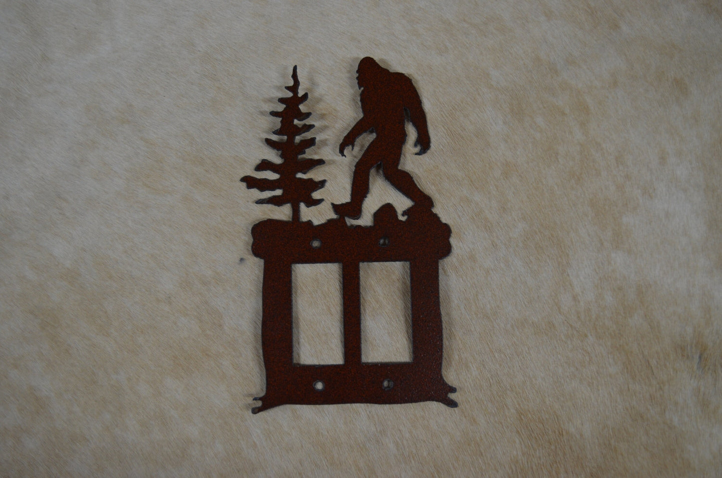 Bigfoot Switch Cover All Configurations Available. Plug Outlet Bigfoot Light Cover Plate. GFI Rocker Toggle Rustic Sasquatch Gift Bigfoot