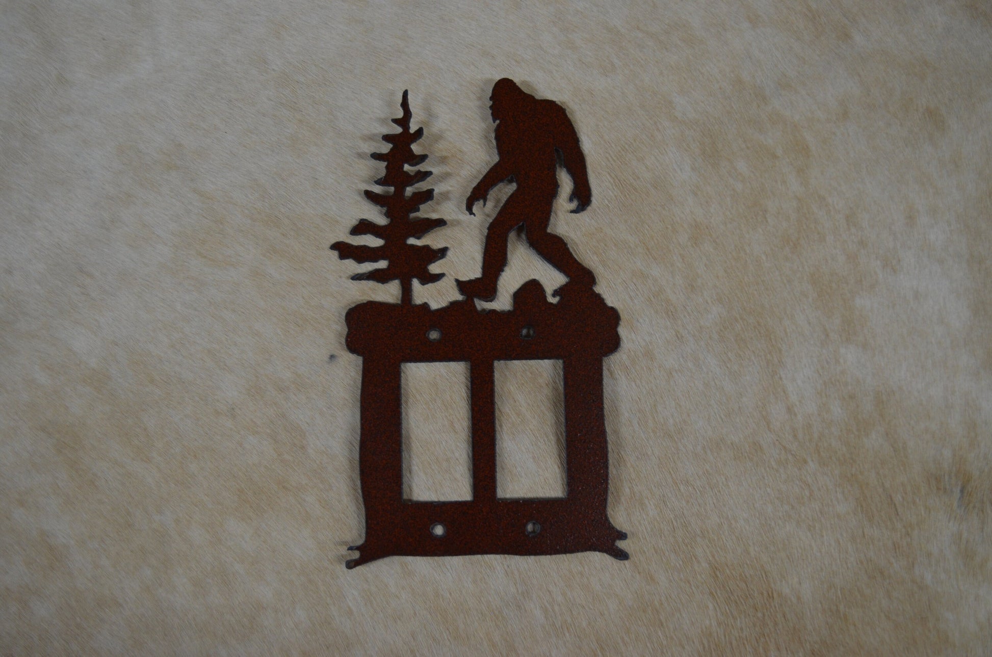 Bigfoot Switch Cover All Configurations Available. Plug Outlet Bigfoot Light Cover Plate. GFI Rocker Toggle Rustic Sasquatch Gift Bigfoot