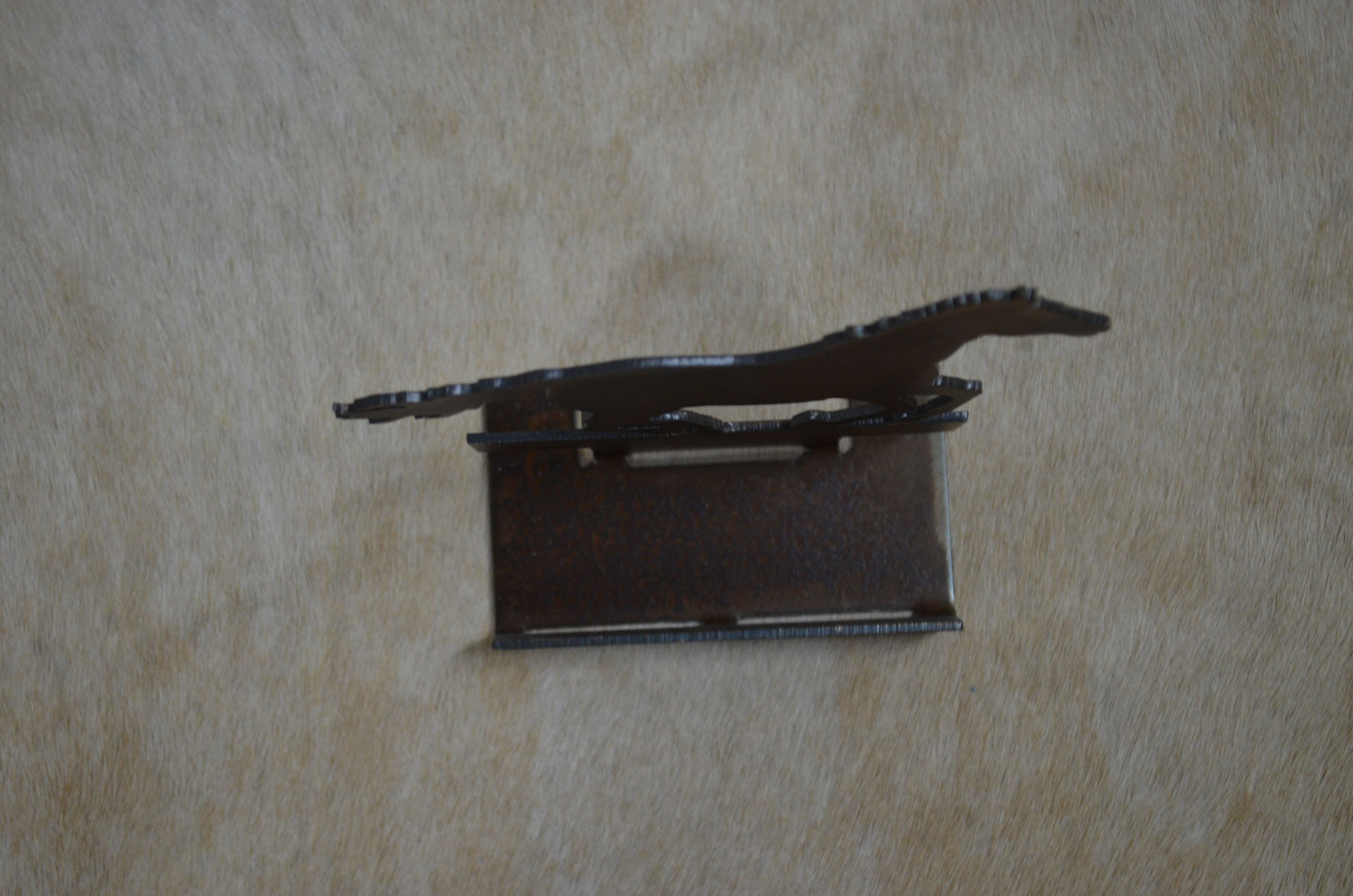 Running Horse Business Card Holder. Card Display. Rustic Metal Desk Accessory. Equestrian Gift. Western Ranch Reception Display.