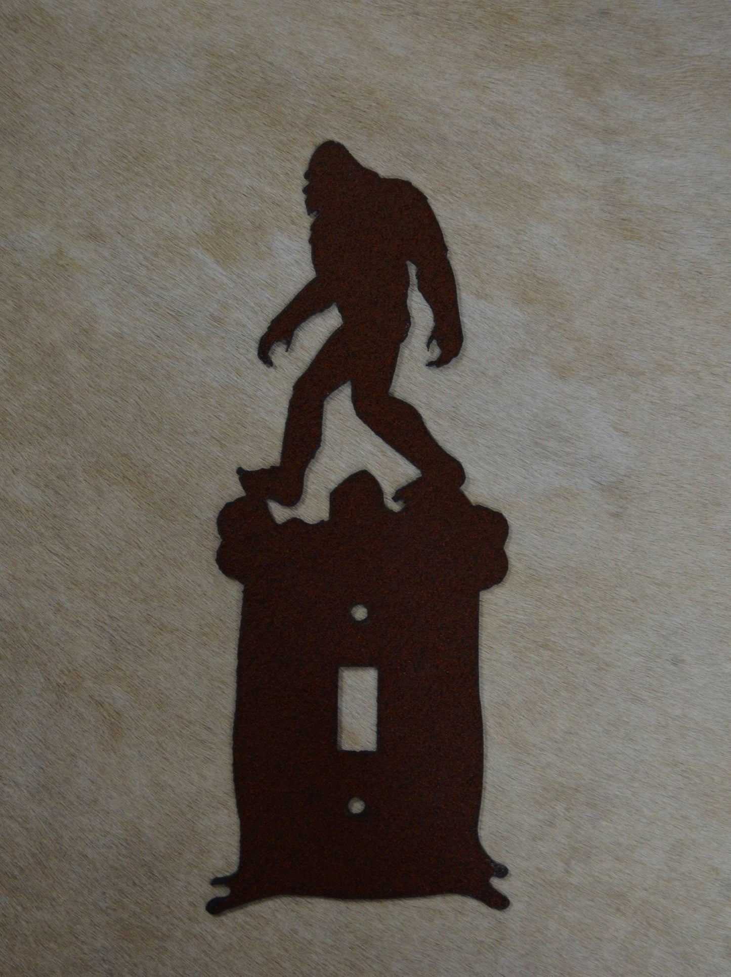 Bigfoot Switch Cover All Configurations Available. Plug Outlet Bigfoot Light Cover Plate. GFI Rocker Toggle Rustic Sasquatch Gift Bigfoot