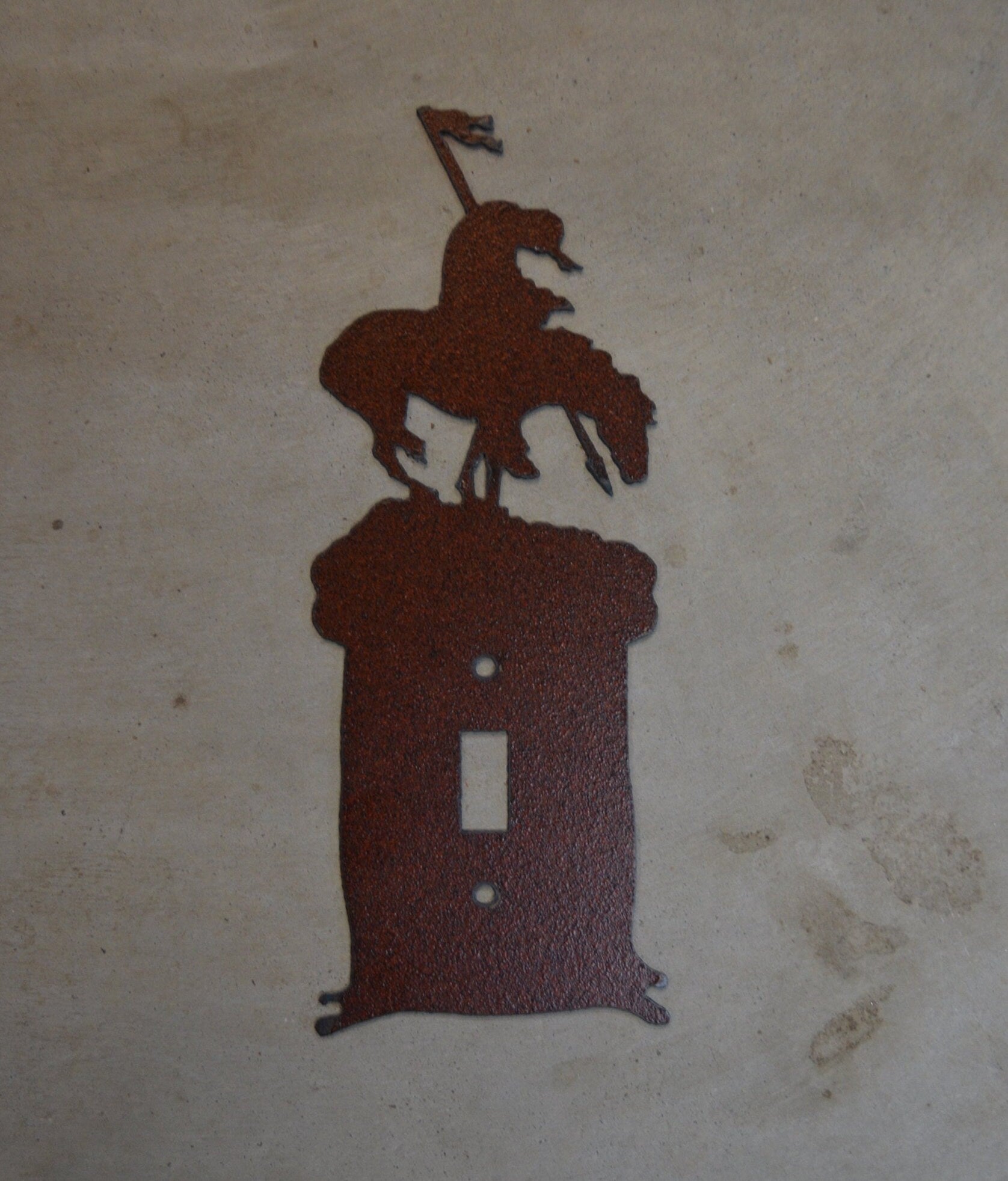 End of The Trail Switch Plate All Configurations Available. Plug Outlet GFI Rocker Toggle Light Switch wall plate cover.