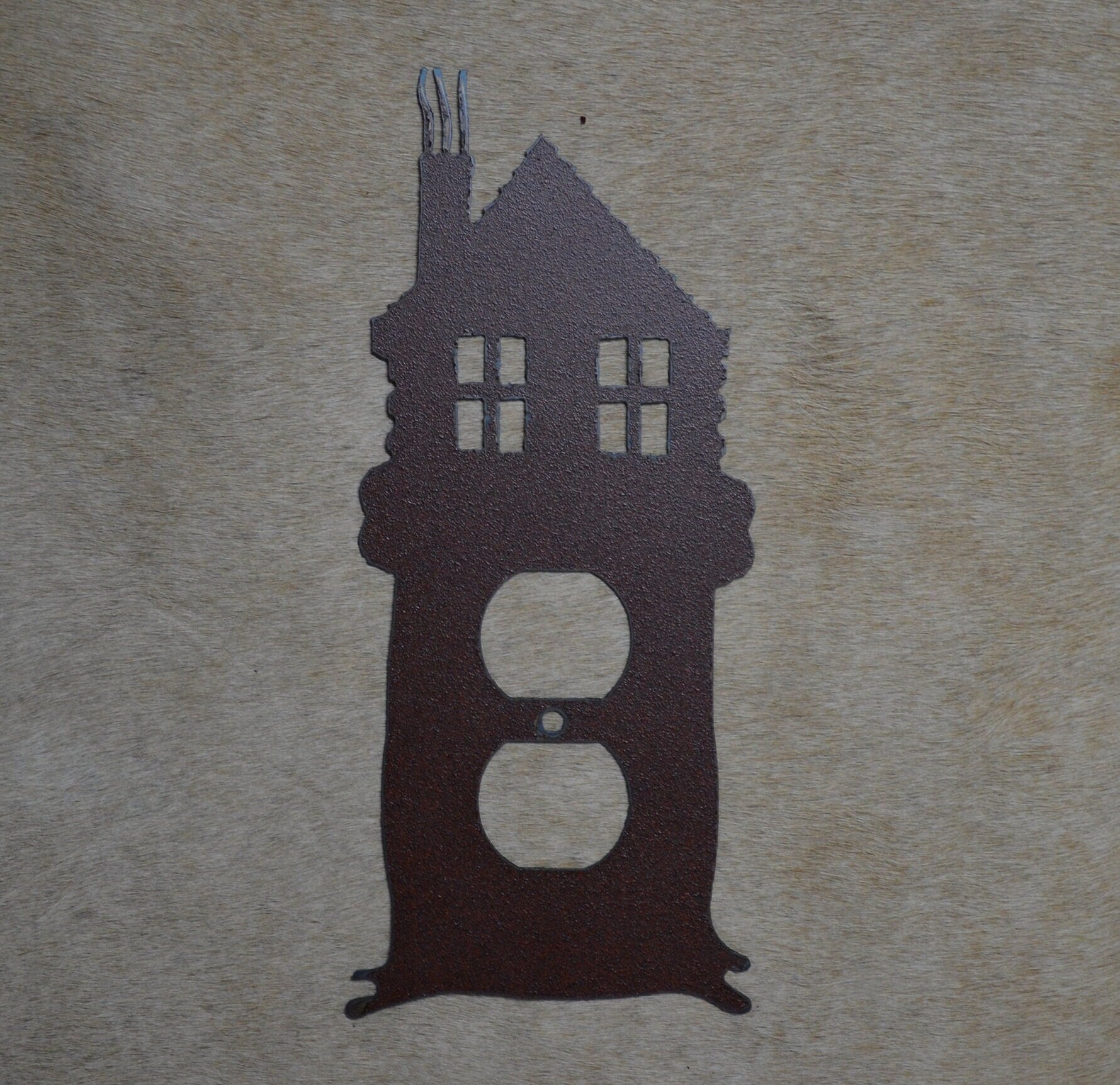 Cabin Switch Cover All Configurations Available Mountain Lodge Outlet Rocker Toggle Gfi Combinations Metal light switch plate Cozy Gift