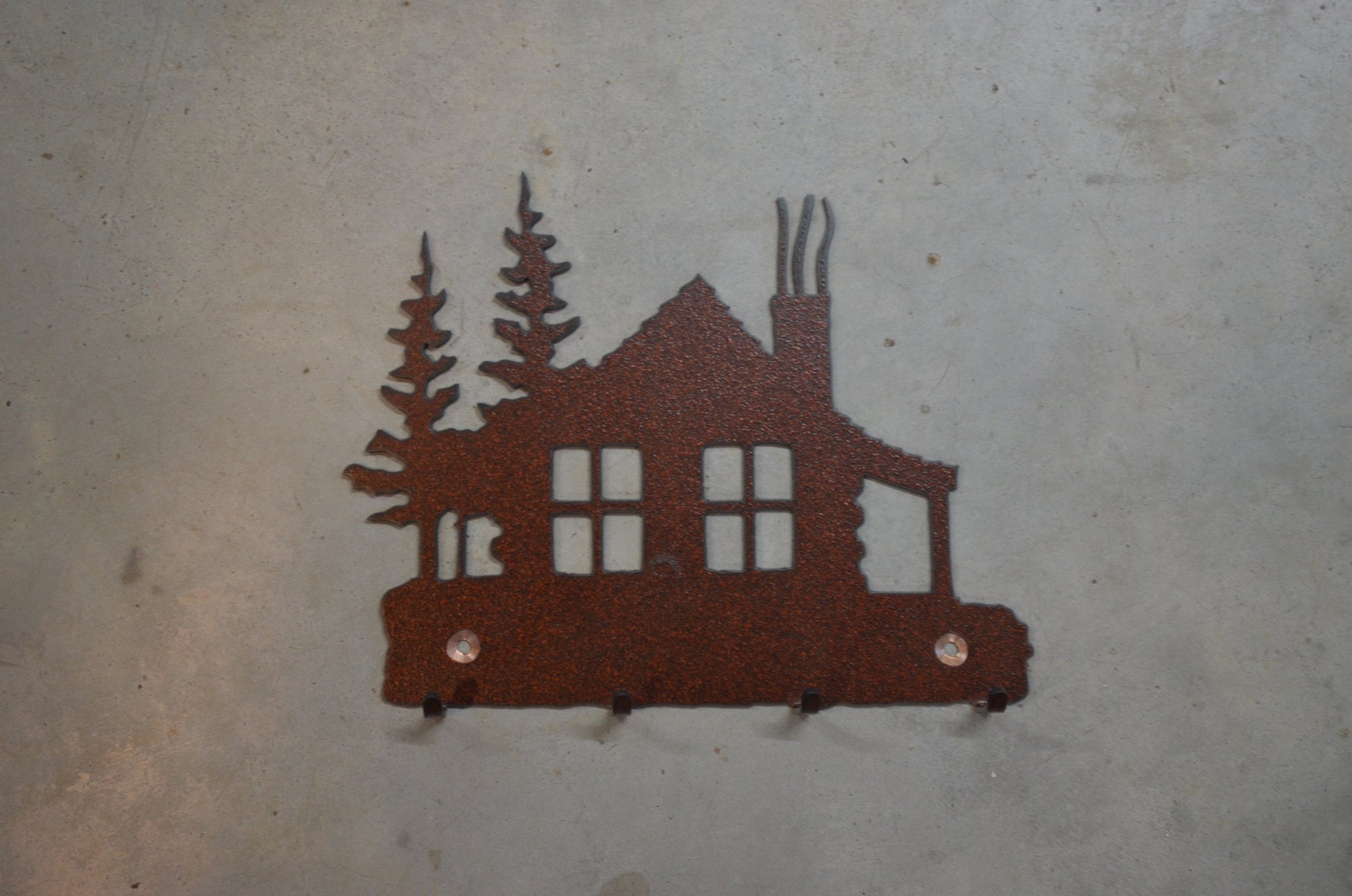 Key Hanger Cabin Key Hanger. Metal Wall Hook. Key Holder. Home Decor Gift. Rustic Lodge Accent. Gift Idea. Entry Way Organizer. Cozy Cabin