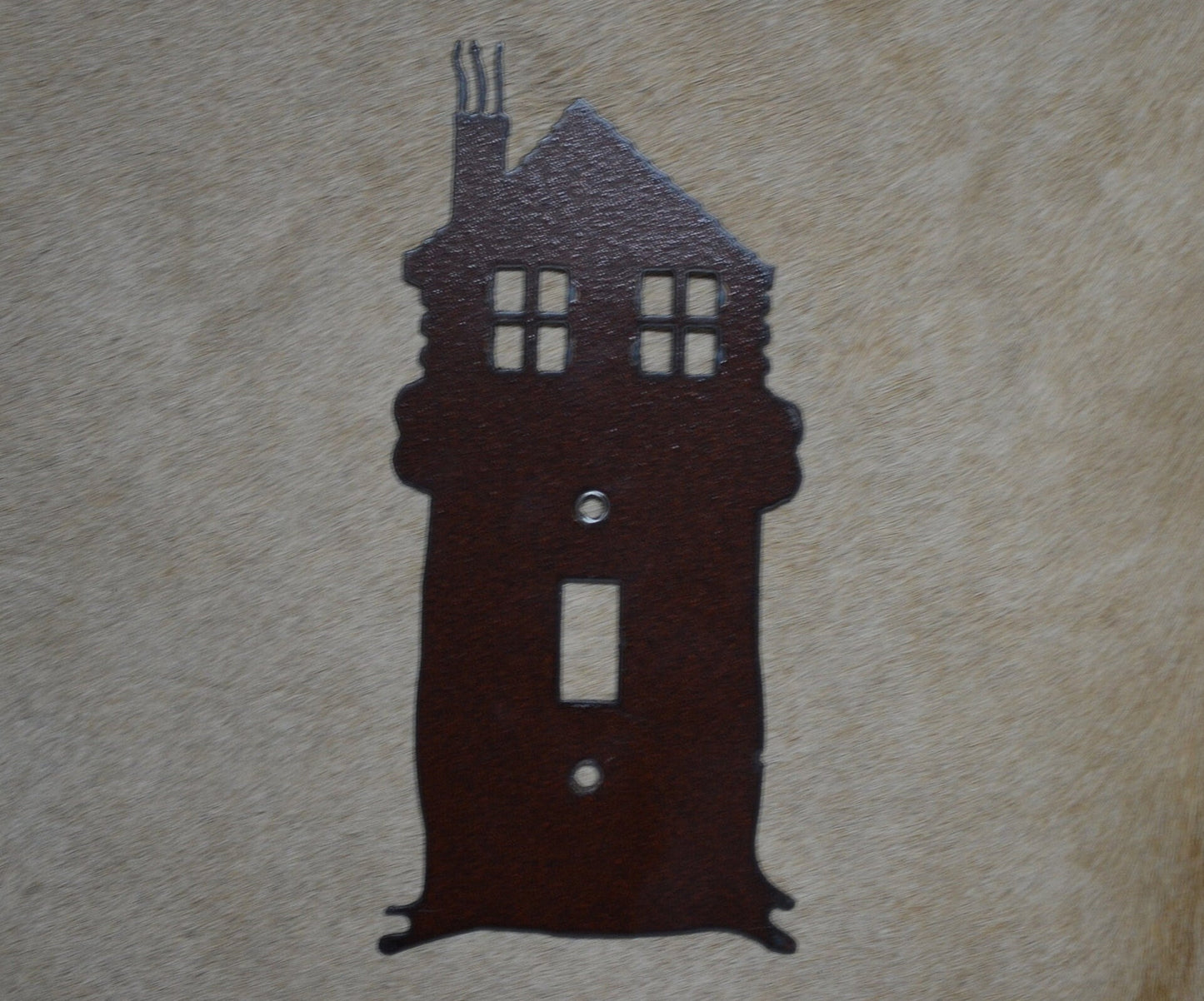 Cabin Switch Cover All Configurations Available Mountain Lodge Outlet Rocker Toggle Gfi Combinations Metal light switch plate Cozy Gift