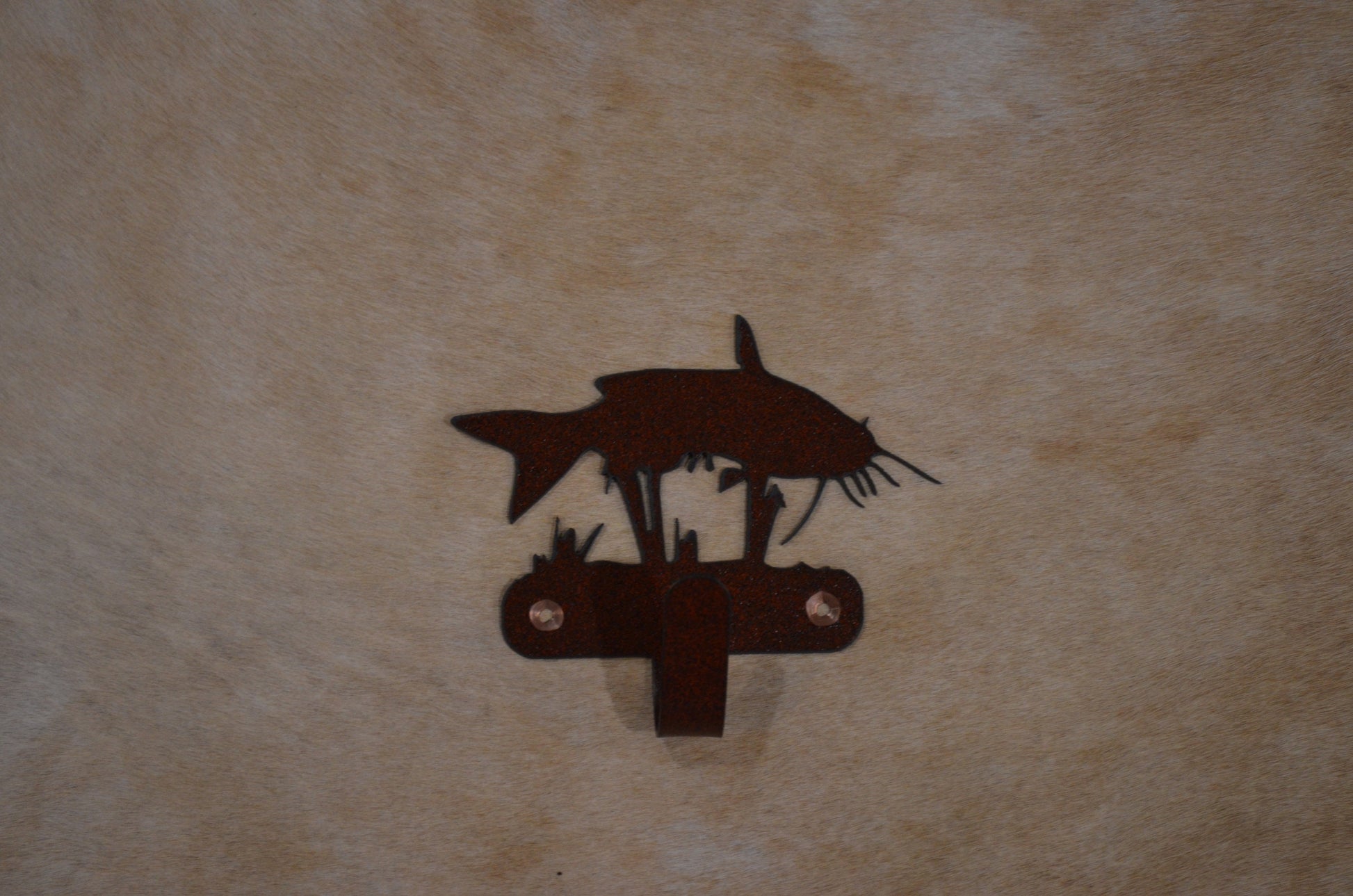 Catfish Wall Hook Wall Art Metal Catfish Hook Back Pack Fishing Hook Coat Rack Fisherman Towel Hook Gift Nursery Laundry Hook Rustic Fish