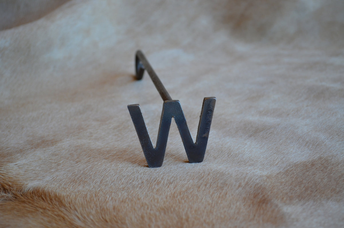 Branding Iron for Steak, Wood, Leather. Handmade Metal Branding Iron. Individual Letter 2" Steak brand, Grill Gift