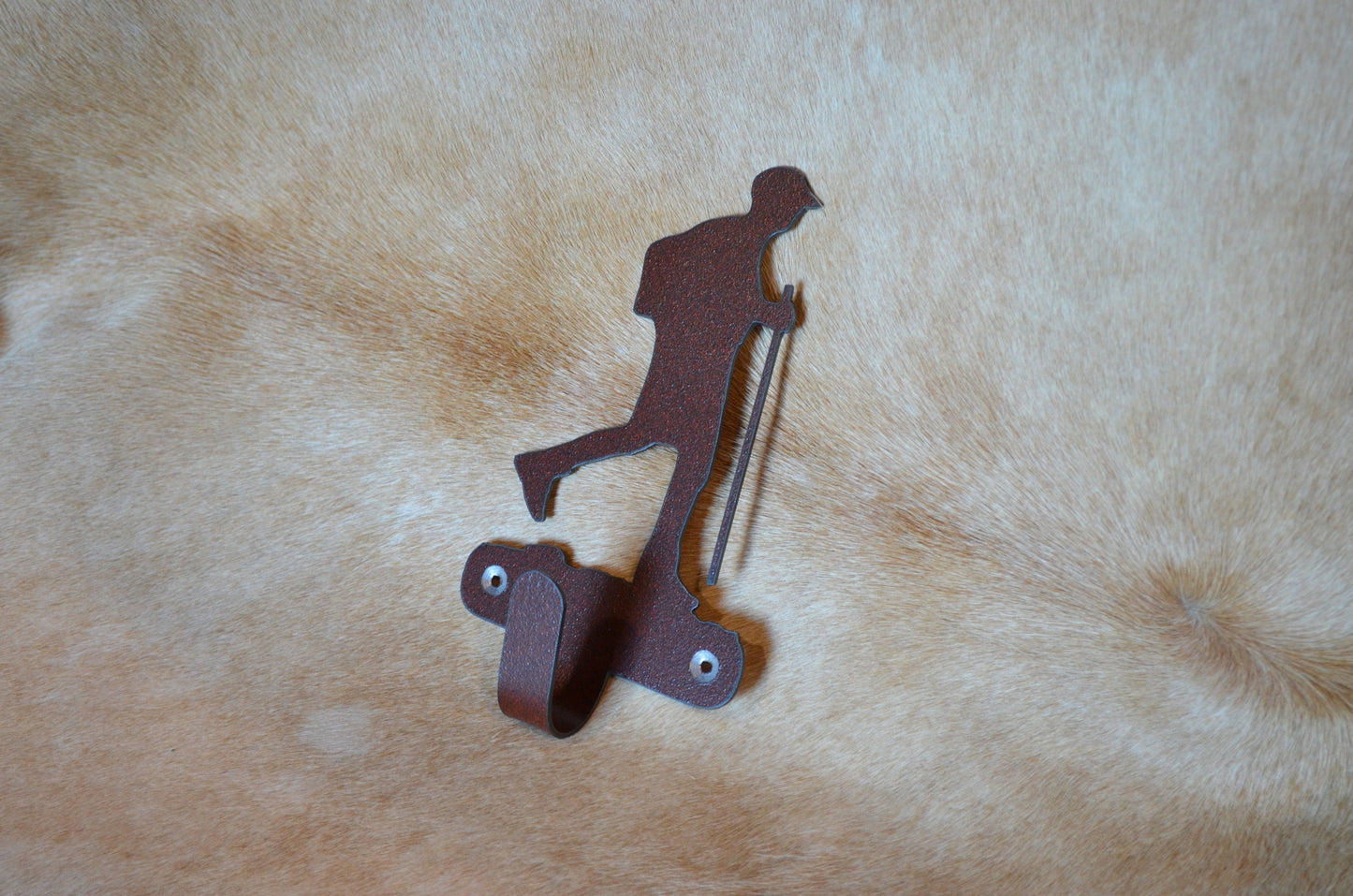 Hiker Wall Hook Gift Metal Wall Art Hiking Hook Back Pack Hook Coat Rack Bicycle Towel Hook Gift Nursery Laundry Hook Rustic Gift