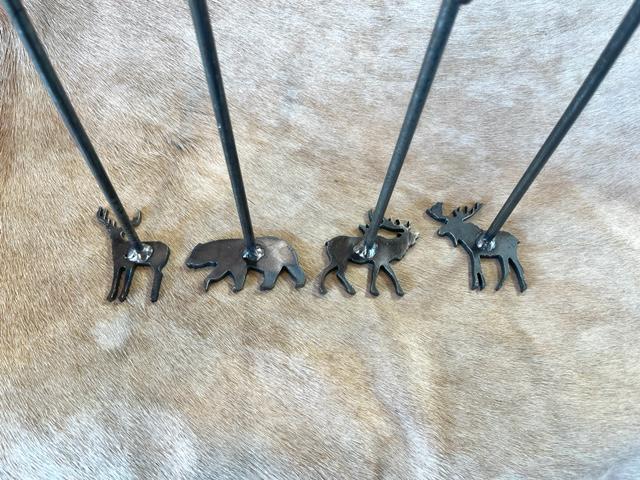 BUNDLE Rustic Steak Brands Lodge Branding Irons 2" Steak Brands Grill Gift Bear Deer Elk Moose Christmas Gift Stocking Stuffer