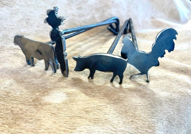 BUNDLE Chef Gift Branding Irons 2" Steak Brands Cooking Gift Chef Gift Brand Christmas Gift Stocking Stuffer Chicken Beef Pork