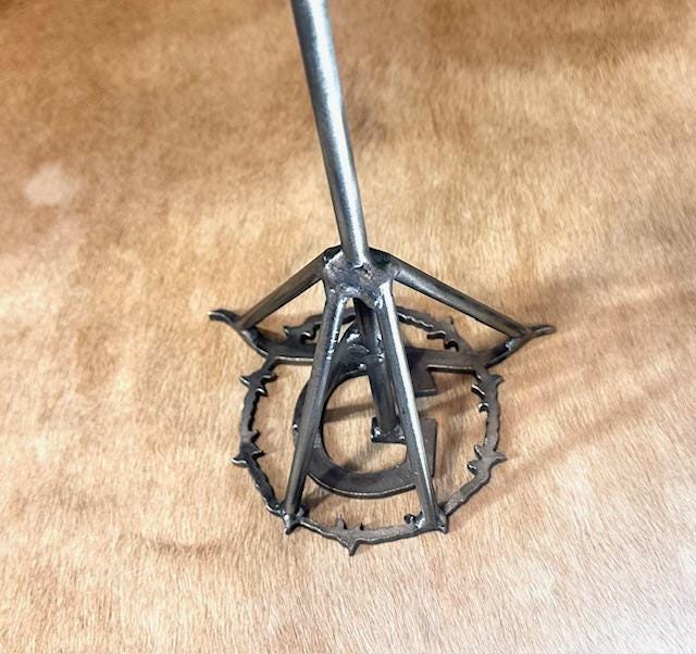 Branding Iron Unity Ceremony Single Letter Brand YOUR Initial Western Wedding 6 Inch Personalized Cattle Brand Anniversary Gift