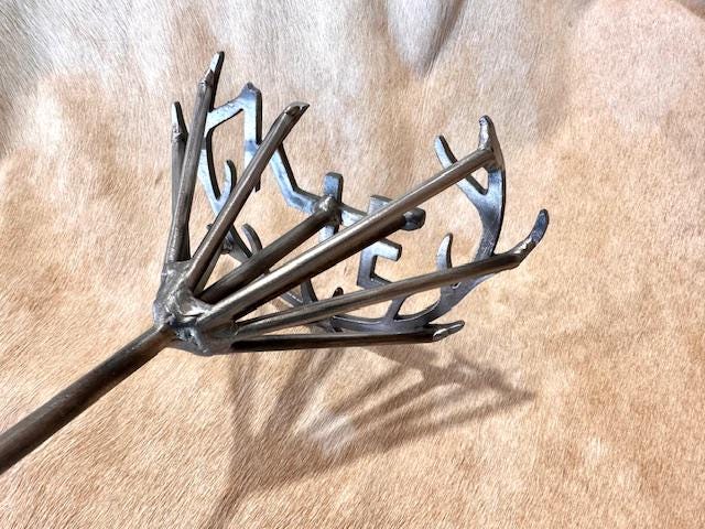CUSTOM Branding Iron Antler Brand Unity Ceremony Wedding Anniversary Gift Personalized Antler Western Branding Iron 20 inch Handle
