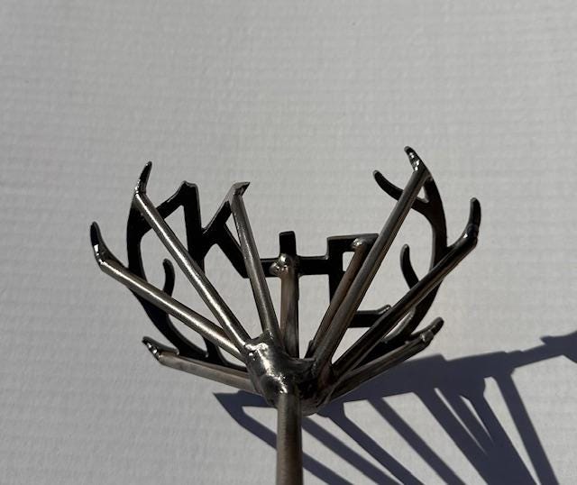 CUSTOM Branding Iron Antler Brand Unity Ceremony Wedding Anniversary Gift Personalized Antler Western Branding Iron 20 inch Handle