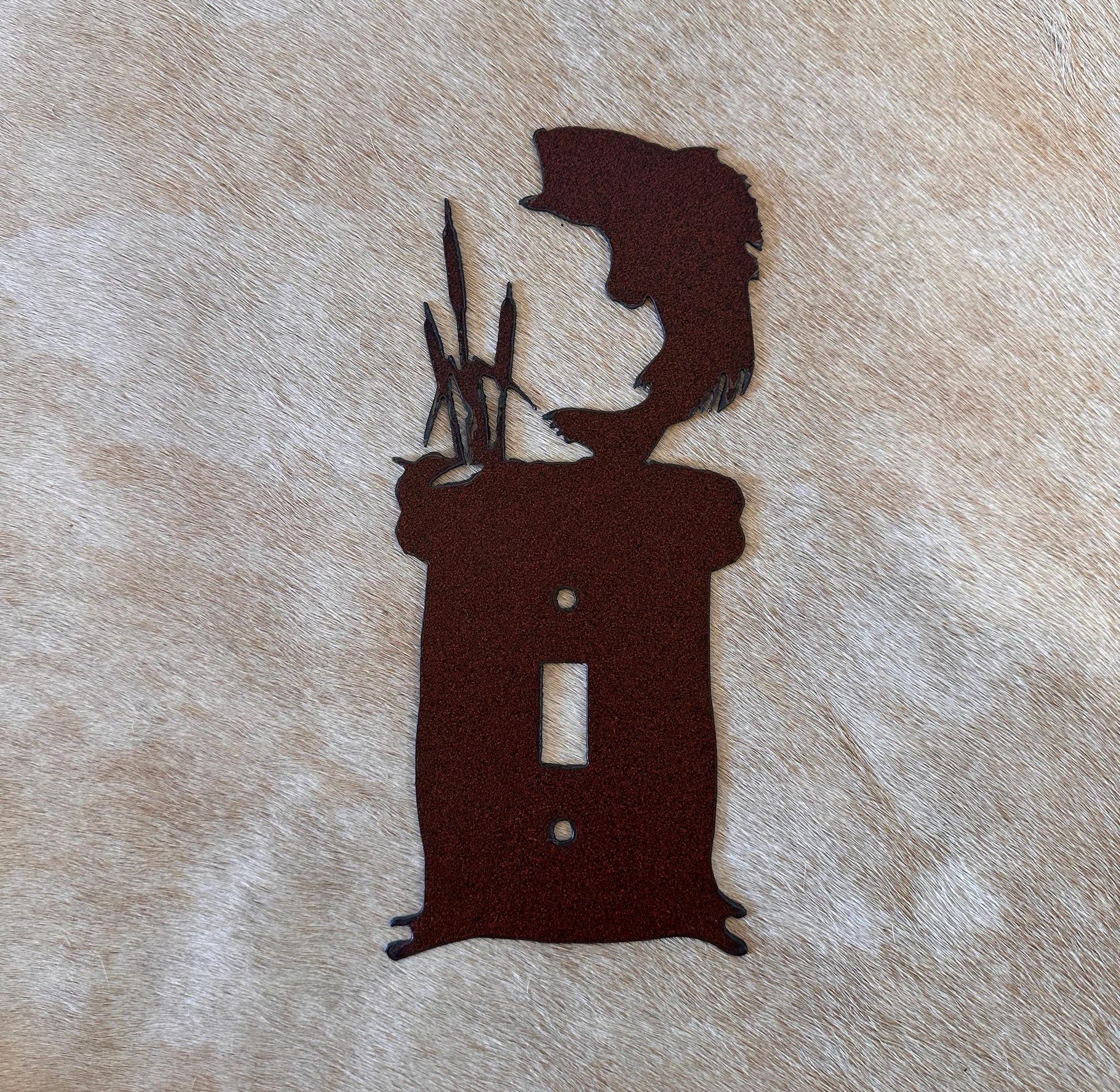 Bass Switch Cover All Configurations Available. Rustic Cabin Fish Accent. GFI Rocker Toggle Plug Outlet Metal Light Switch Cover Plate.