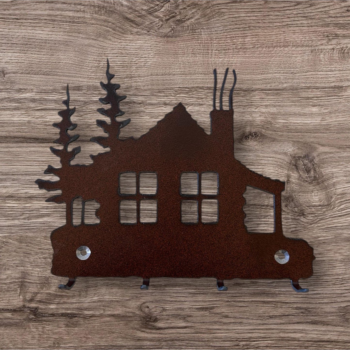 Key Hanger Cabin Key Hanger. Metal Wall Hook. Key Holder. Home Decor Gift. Rustic Lodge Accent. Gift Idea. Entry Way Organizer. Cozy Cabin