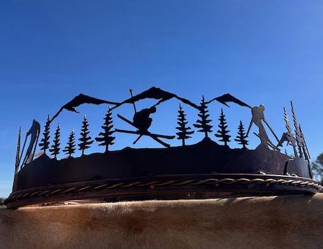 Ski Rustic Chandelier Light Ski Lodge Pendant Lighting Mountain Lodge Chandelier Stunning Large Ring Handmade Rustic Chandelier