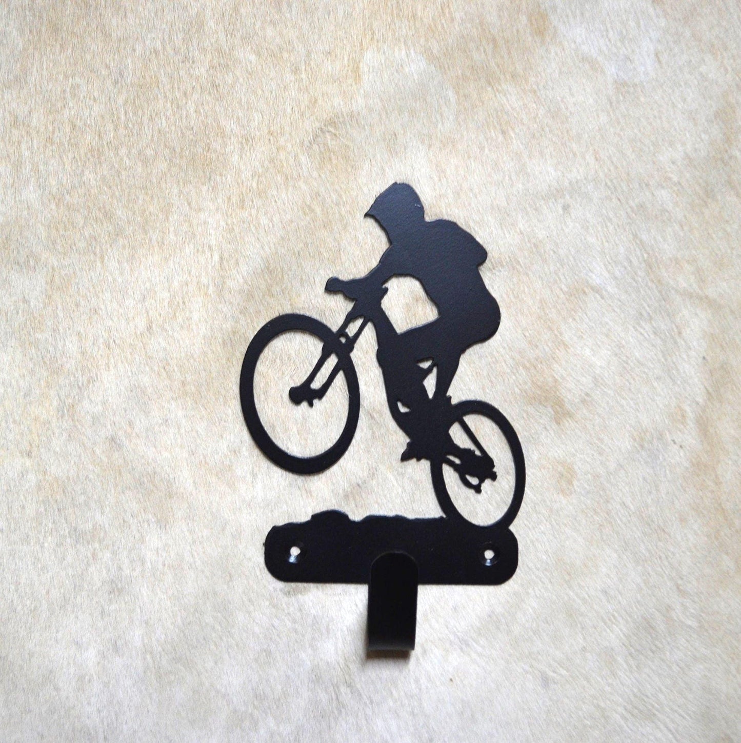 Hook Bike Wall Art Metal Biker Hook Back Pack Hook Coat Rack Bicycle Towel Hook Gift Nursery Laundry Hook Rustic Biker Gift Stocking Stuffer