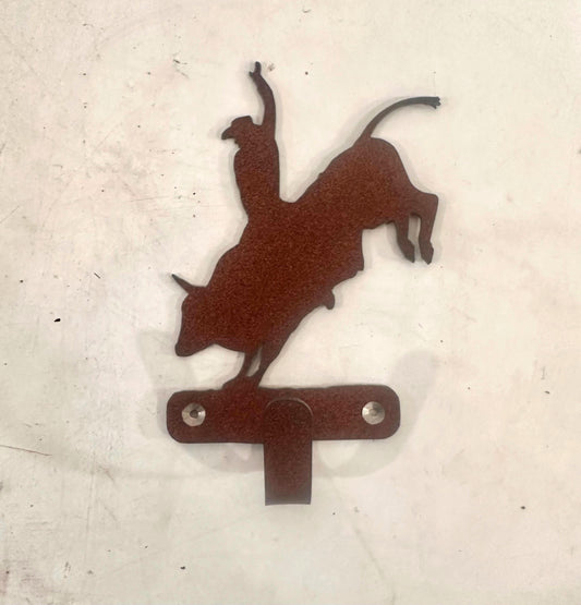 Hook Bucking Bull Wall Hook Cowboy Wall Art Metal bull Hook Back Pack Hook Coat Rack Cowboy Towel Hook Gift Nursery Laundry Hook Rustic