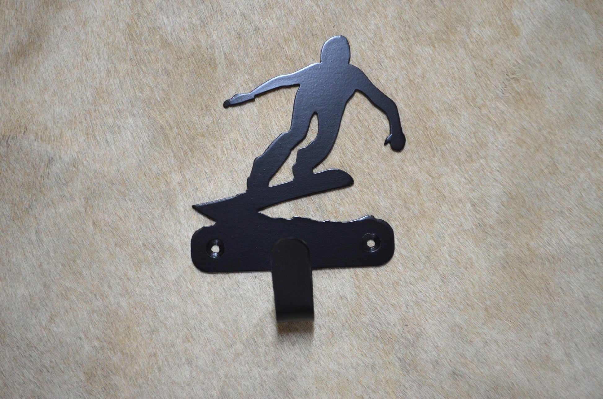 Hook Snowboard Robe Hook Wall Art Metal Snowboard Hook Back Pack Hook Coat Rack Mountain Towel Hook Gift Nursery Laundry Hook Rustic