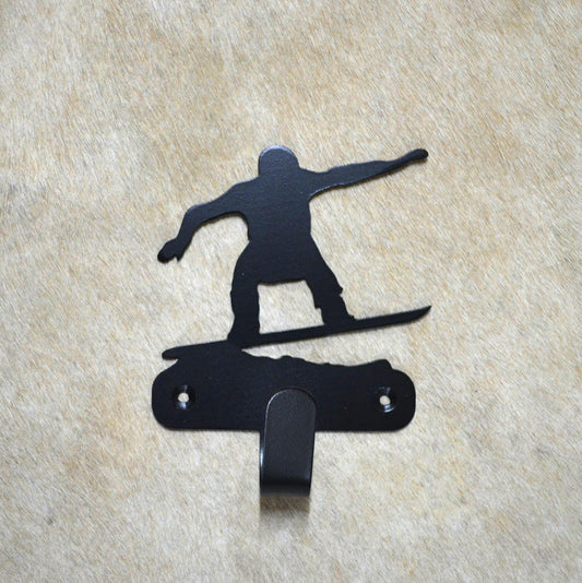 Hook Snowboard Wall Hook Art Metal Snowboard Hook Back Pack Hook Coat Rack Mountain Lodge Hook Gift Nursery Laundry Hook Rustic Snowboard