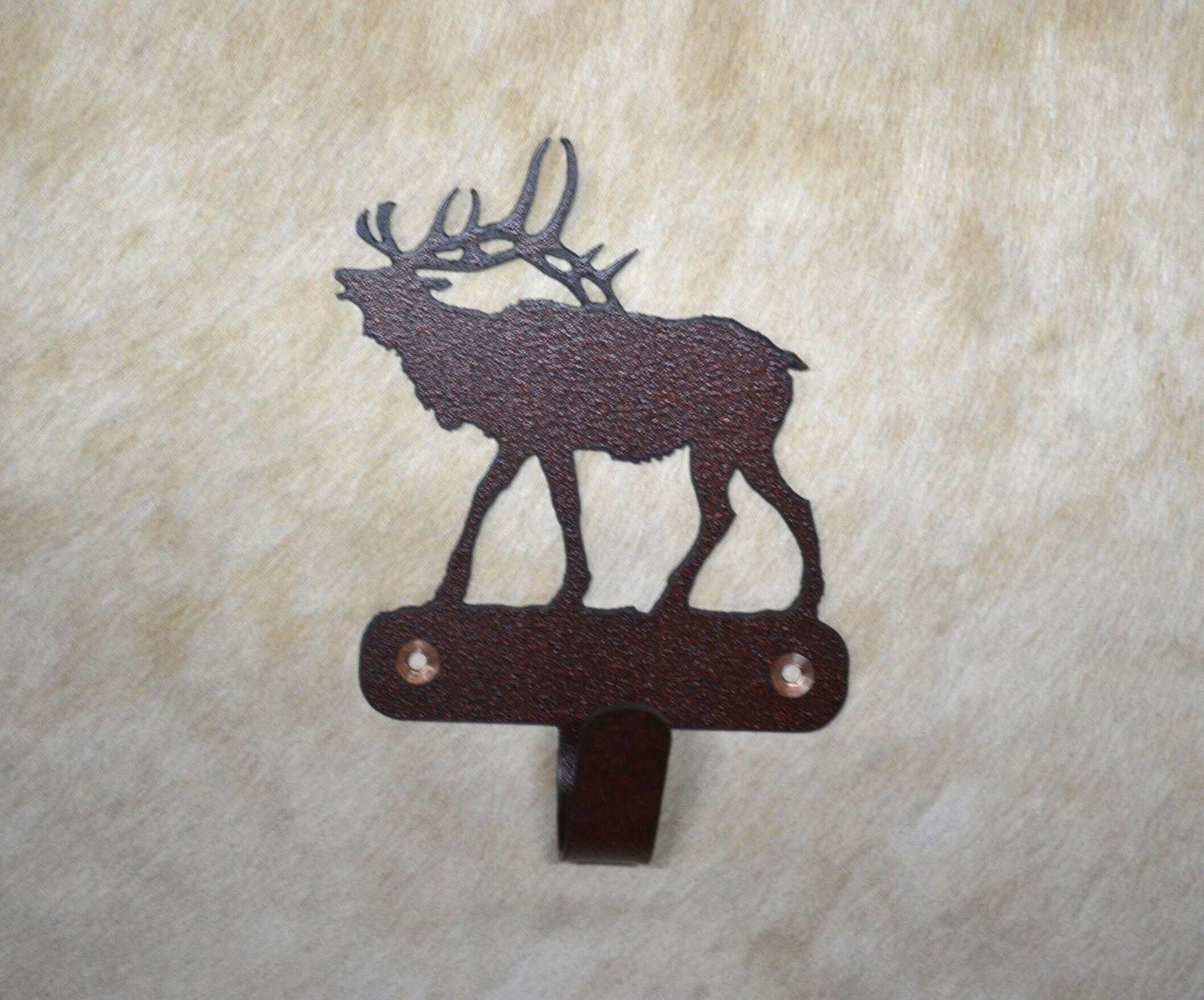 Hook Elk Wall Hook Art Metal Elk Hook Back Pack Hook Coat Rack Elk Towel Hook Gift Nursery Laundry Hook Rustic Elk Gift Hunters Bath Decor
