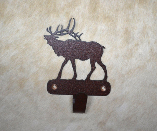 Hook Elk Wall Hook Art Metal Elk Hook Back Pack Hook Coat Rack Elk Towel Hook Gift Nursery Laundry Hook Rustic Elk Gift Hunters Bath Decor
