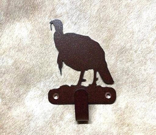 Hook Turkey Wall Art Metal Turkey Hook Back Pack Hook Coat Rack Hunters Towel Hook Gift Fowl Rustic Nursery Decor Laundry Hook Rustic Duck
