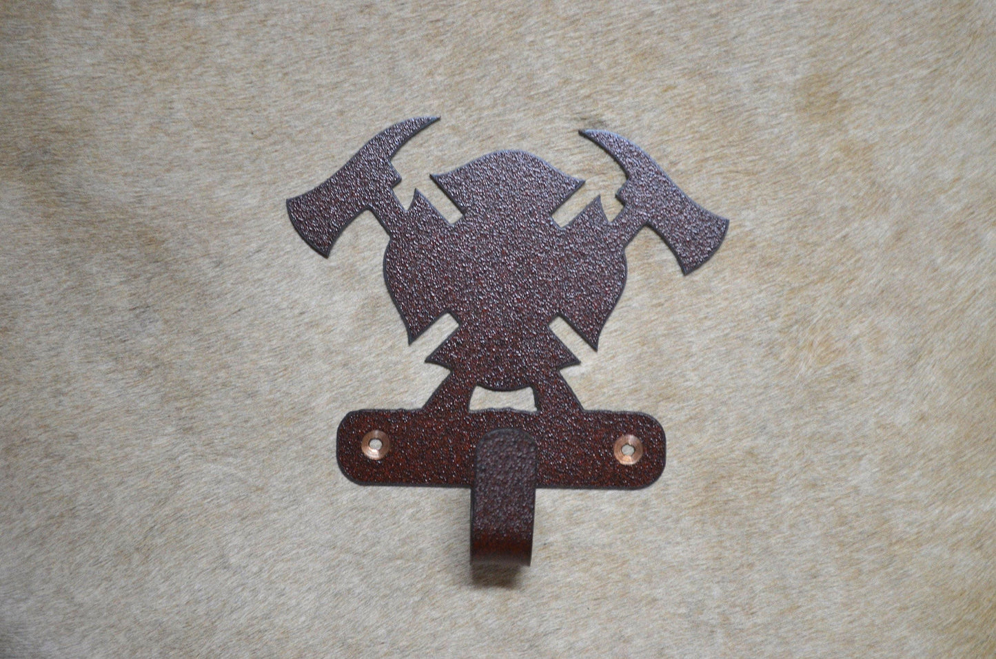 Hook Fire Fighter Wall Hook Metal Fire fighter Hook Back Pack First Responder Hook Coat Rack Towel Hook Gift Nursery Laundry Hook Rustic