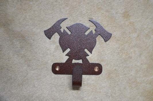 Hook Fire Fighter Wall Hook Metal Fire fighter Hook Back Pack First Responder Hook Coat Rack Towel Hook Gift Nursery Laundry Hook Rustic