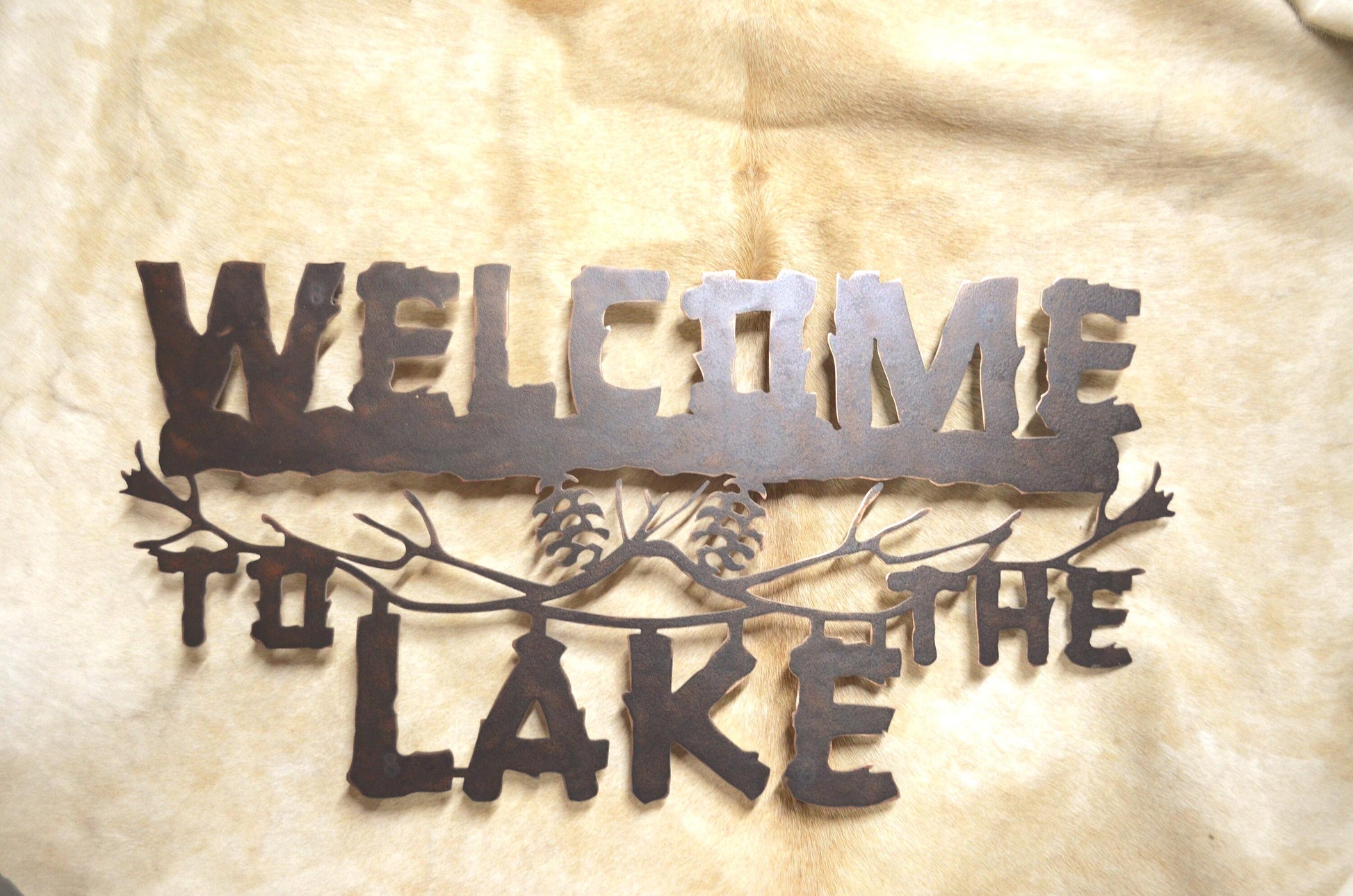 Standoff Heavy Welcome To The Lake Sign