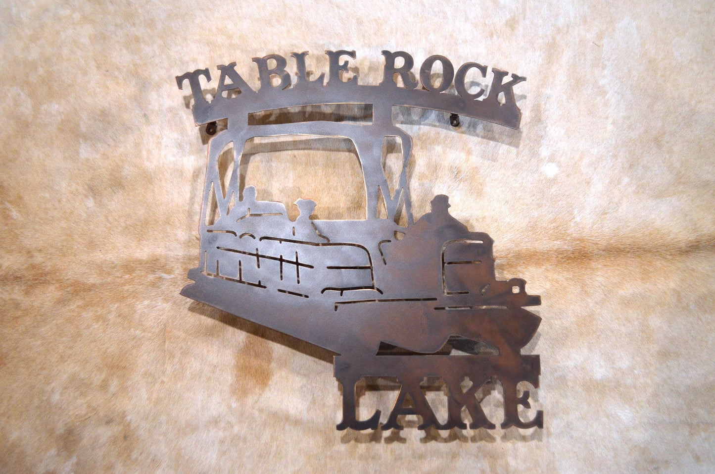 Table Rock Lake Wall Sign Heavy Duty Wall Mounted Art. Welcome to the Lake Pontoon Sign