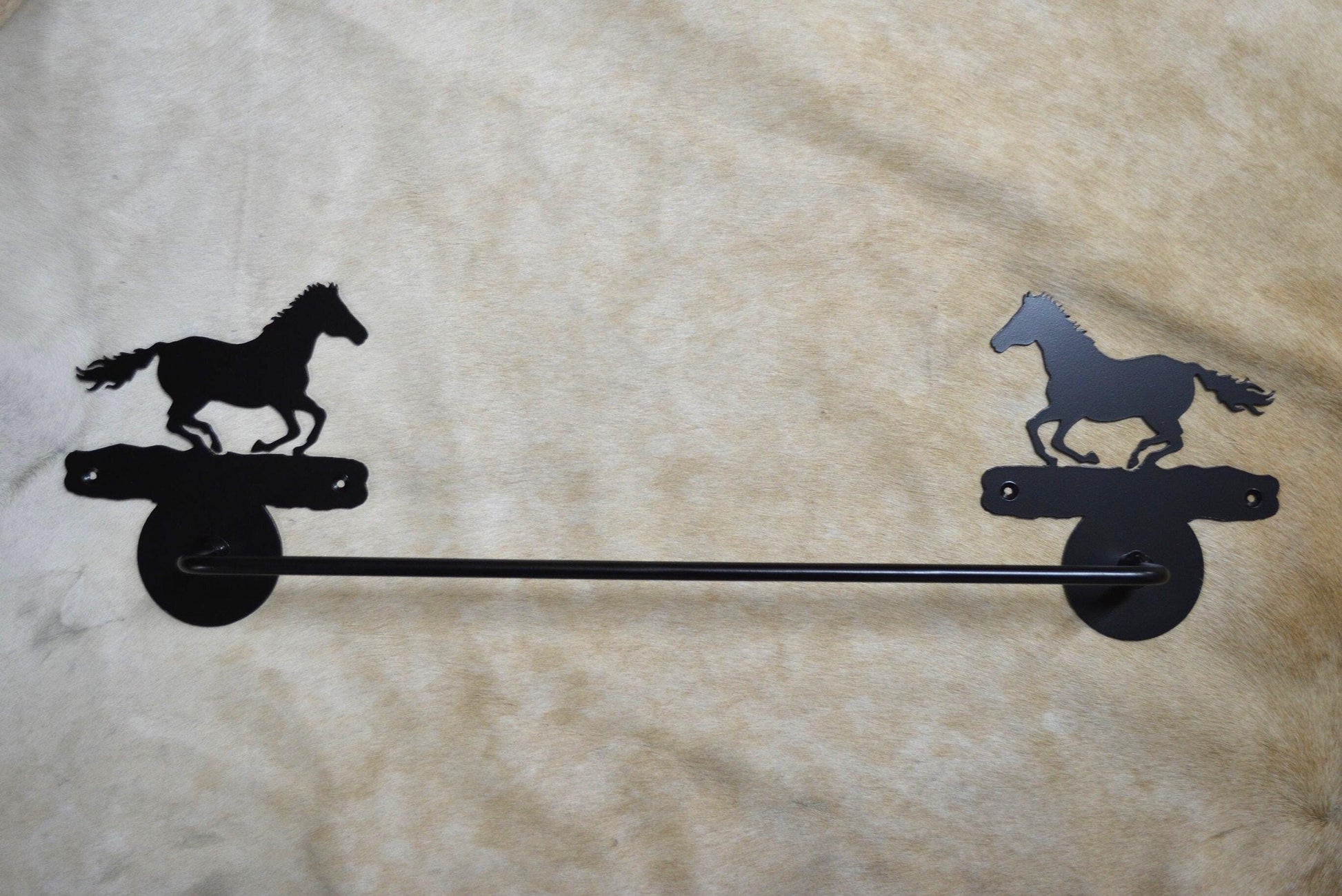 Towel Bar Running Horse Rustic Towel Bar Horse Bathroom Hardware Equestrian Decor Horse Lodge Gift Horse Wall Art Towel Bar
