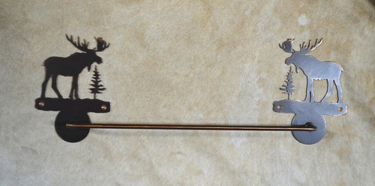 Towel Bar Moose Towel Bar Rustic Lodge bath Decor Gift Cozy Cabin Moose Gift Towel bar Lodge Bathroom Gift