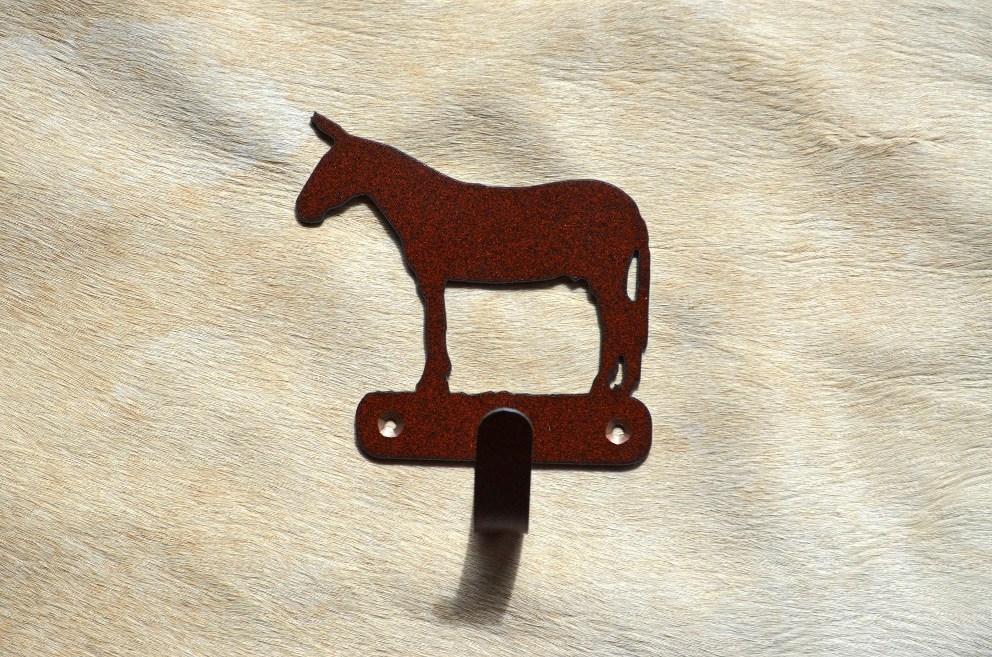 Mule Robe Hook Wall Hook Cozy Wall Art Metal Lodge Hook Back Pack Hook Coat Rack Cabin Towel Hook Gift Nursery Laundry Hook Rustic House