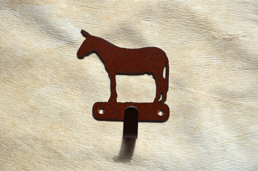 Mule Robe Hook Wall Hook Cozy Wall Art Metal Lodge Hook Back Pack Hook Coat Rack Cabin Towel Hook Gift Nursery Laundry Hook Rustic House
