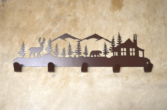 Hook Deer Bear Rustic Lodge Wall Hooks Mountain Cabin Gift Hooks Towel Robe Hook Hat Coat Rack Rustic Entry Way Laundry Deer Hooks Gift