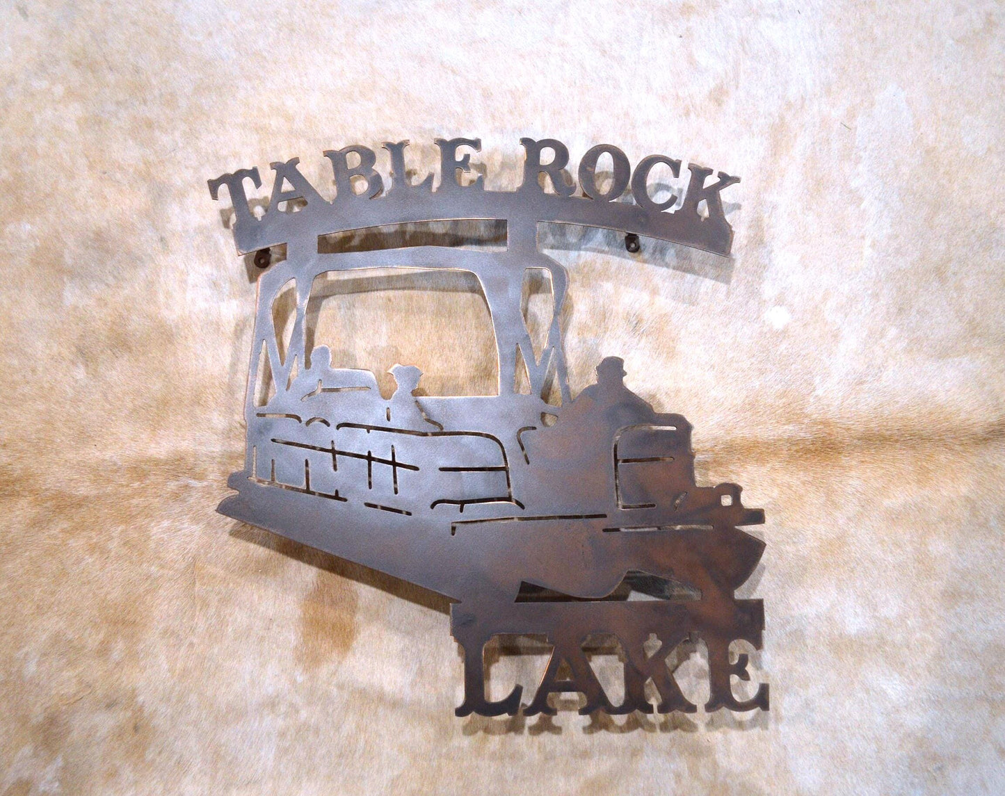 Table Rock Lake Wall Sign Heavy Duty Wall Mounted Art. Welcome to the Lake Pontoon Sign