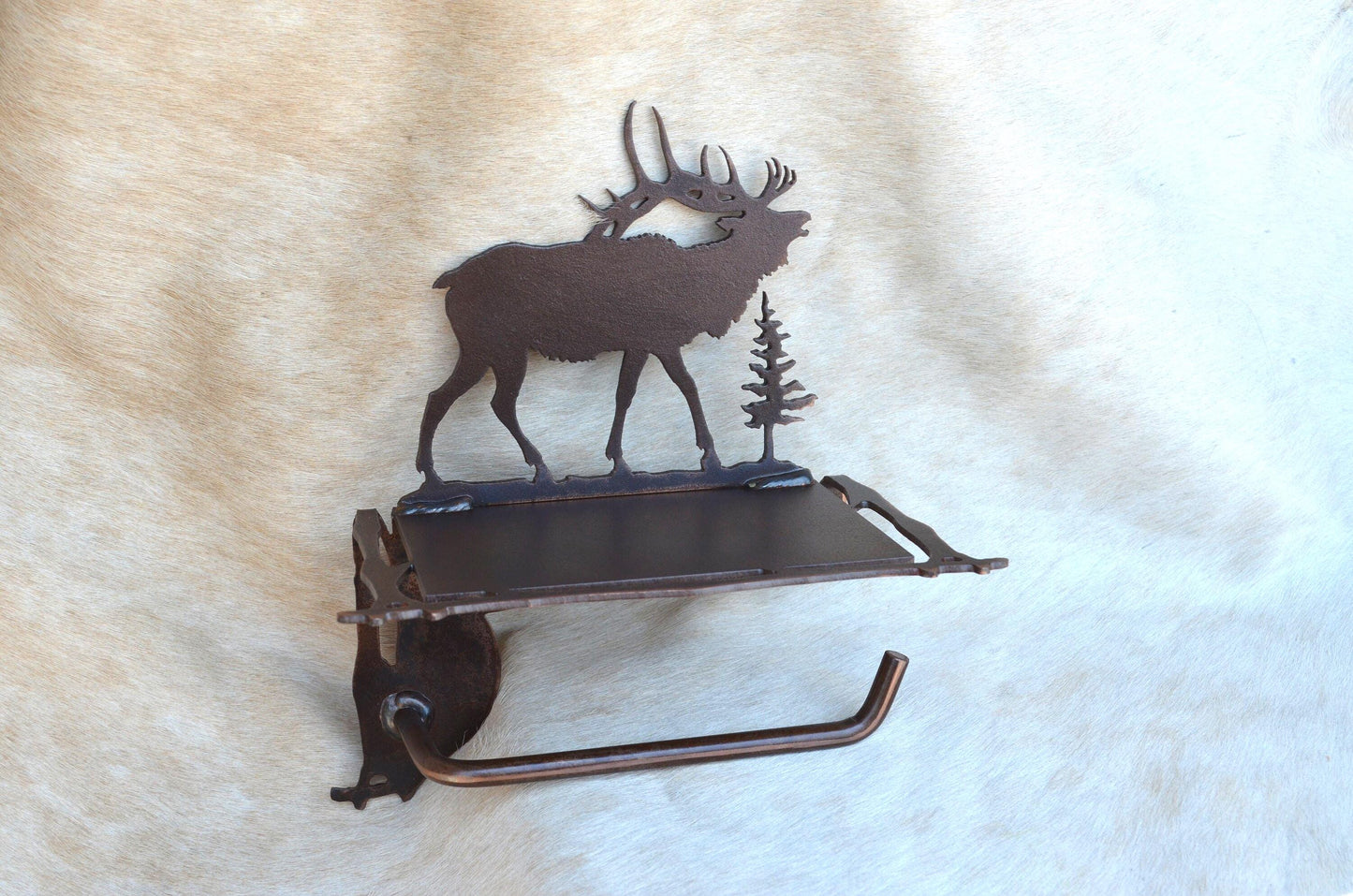 Rustic TP Holder With Shelf Catfish Rustic bathroom fisherman Gift Toilet Paper Holder Shelf for Phone Rustic Decor Gift Handmade