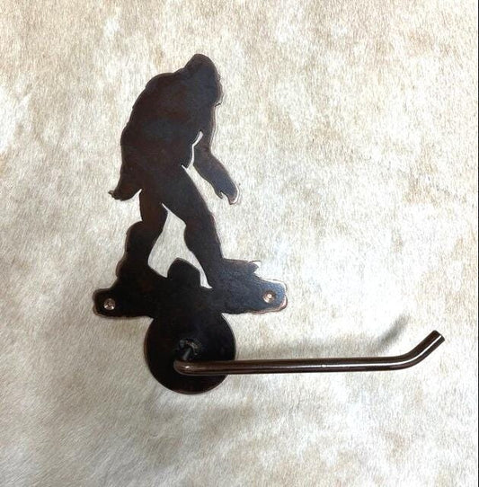 BigFoot Toilet Paper Holder Sasquatch Bath Hardware Yeti Gift Rustic Bathroom Decor Gift Cabin Lodge Bathroom Bigfoot Gift TP Holder