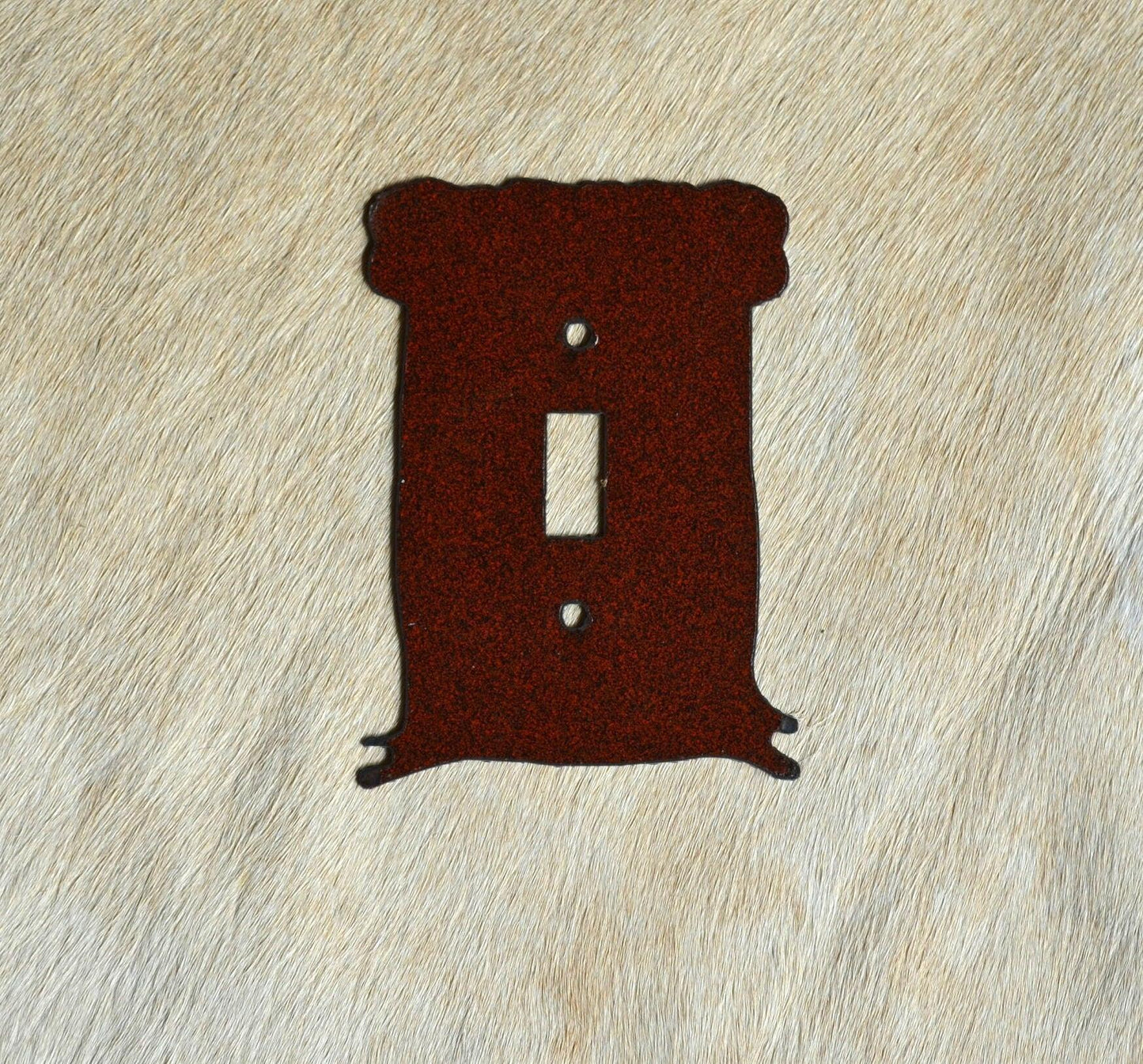 Plain Switch Cover All Configurations Available. Rustic Cabin Accent. GFI Rocker Toggle Plug Outlet Metal Light Switch Cover Plate.