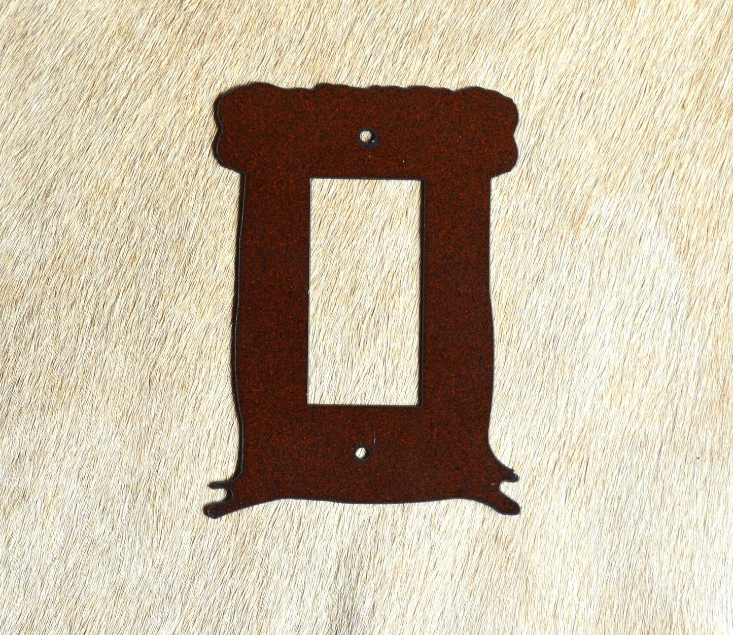 Plain Switch Cover All Configurations Available. Rustic Cabin Accent. GFI Rocker Toggle Plug Outlet Metal Light Switch Cover Plate.