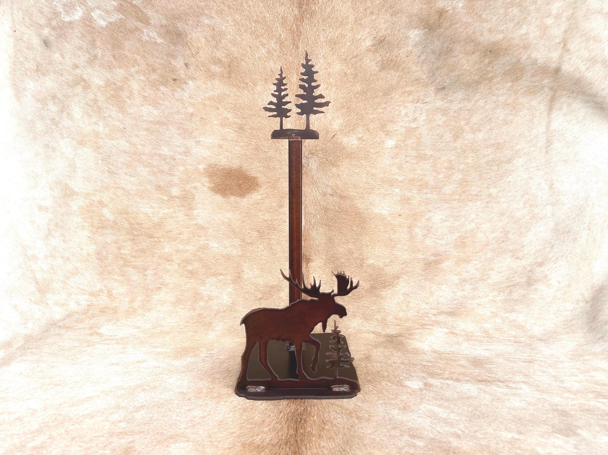 Rustic Moose Paper Towel Holder: Lodge Kitchen Decor