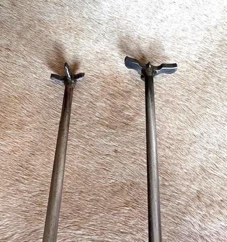 MINI Branding Iron: Handmade Metal Brand for Leather, Wood, and Steak Sizes in description below, Hat Brands, Small Stamp brands