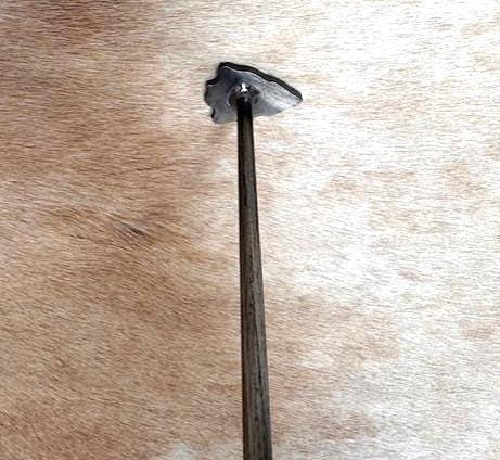 MINI Branding Iron: Handmade Metal Brand for Leather, Wood, and Steak Sizes in description below, Hat Brands, Small Stamp brands
